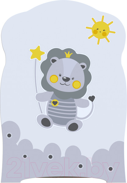 Изображение товара Детская кроватка VDK Happy Lion маятник-ящик (белый)