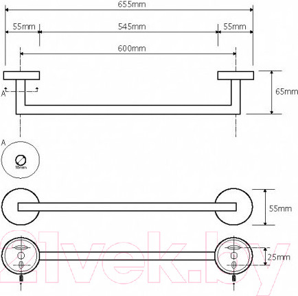 Изображение товара Держатель для полотенца Bemeta Neo 104204045