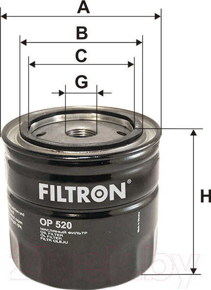 Изображение товара Масляный фильтр Filtron OP520
