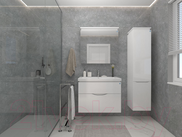 Изображение товара Шкаф с зеркалом для ванной АВН Nola 60 / 86.21