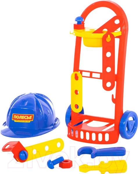 Изображение товара Тележка с инструментами игрушечная Полесье Механик / 69818 (14эл)