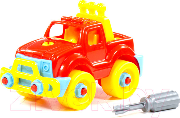 Изображение товара Игрушка-конструктор Полесье Джип / 78216 (22эл)