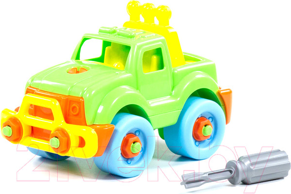 Изображение товара Игрушка-конструктор Полесье Джип / 78216 (22эл)