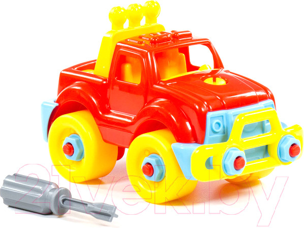 Изображение товара Игрушка-конструктор Полесье Джип / 78216 (22эл)