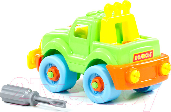 Изображение товара Игрушка-конструктор Полесье Джип / 78216 (22эл)