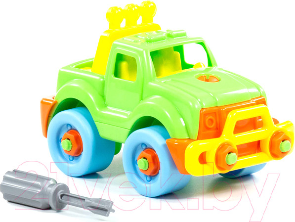 Изображение товара Игрушка-конструктор Полесье Джип / 78216 (22эл)