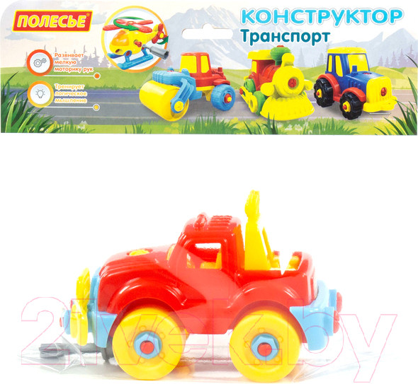 Изображение товара Игрушка-конструктор Полесье Джип / 78216 (22эл)