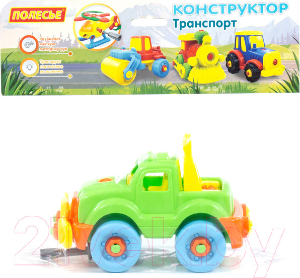 Изображение товара Игрушка-конструктор Полесье Джип / 78216 (22эл)