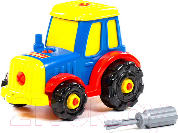 Изображение товара Игрушка-конструктор Полесье Трактор / 77769 (20эл)