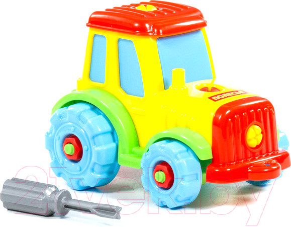 Изображение товара Игрушка-конструктор Полесье Трактор / 77769 (20эл)