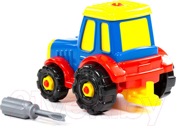 Изображение товара Игрушка-конструктор Полесье Трактор / 77769 (20эл)