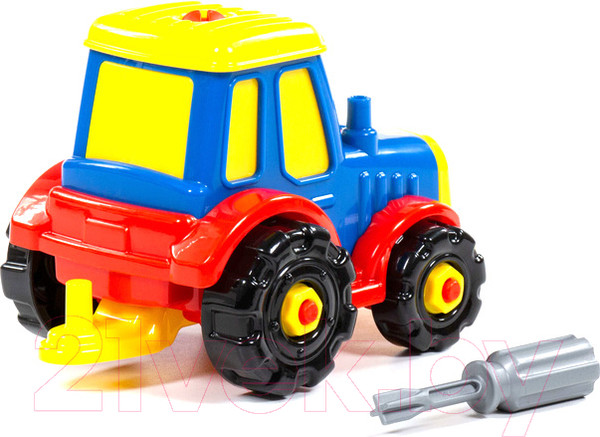 Изображение товара Игрушка-конструктор Полесье Трактор / 77769 (20эл)