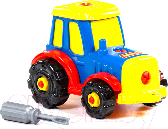 Изображение товара Игрушка-конструктор Полесье Трактор / 77769 (20эл)