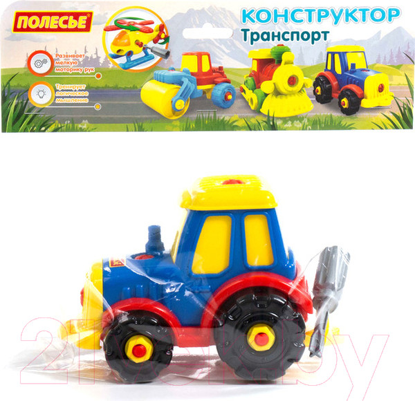 Изображение товара Игрушка-конструктор Полесье Трактор / 77769 (20эл)