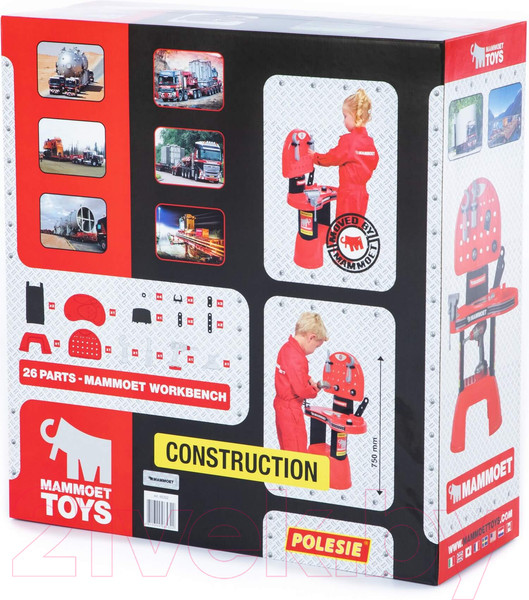 Изображение товара Верстак-стол игрушечный Полесье Мастерская Mammoet / 65322