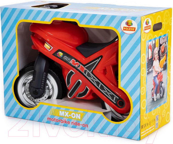 Изображение товара Каталка детская Полесье Мотоцикл МХ / 67180