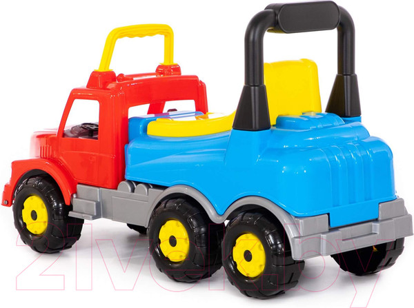 Изображение товара Каталка детская Полесье Автомобиль Буран №2 / 67128 (красный/голубой)