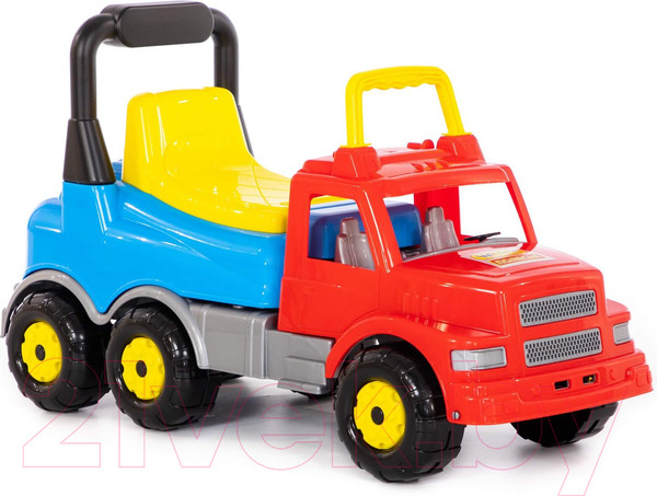 Изображение товара Каталка детская Полесье Автомобиль Буран №2 / 67128 (красный/голубой)