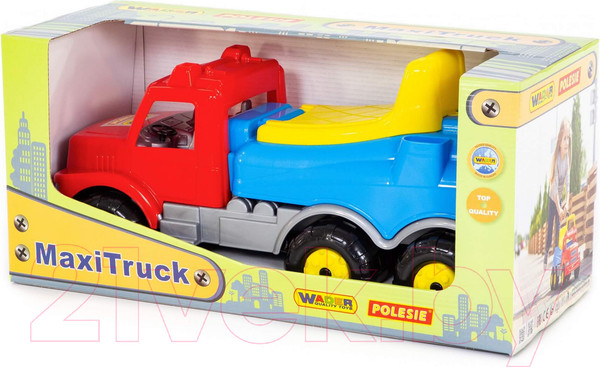 Изображение товара Каталка детская Полесье Автомобиль Буран №2 / 67128 (красный/голубой)