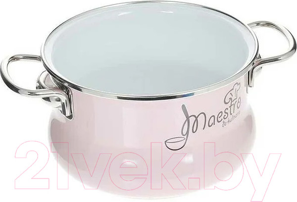 Изображение товара Набор кастрюль СтальЭмаль Maestro 8DT135S (розовый)