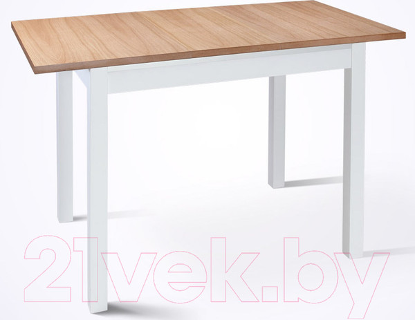 Изображение товара Обеденный стол ТехКомПро Жасмин 95x68-125 / 121752 (дуб/тон 2/подстолье тон 1)