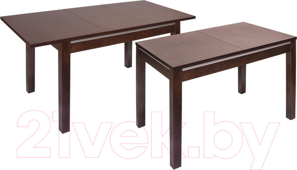 Изображение товара Обеденный стол ТехКомПро Жасмин 80x120-160 / 121730 (дуб/тон 39)