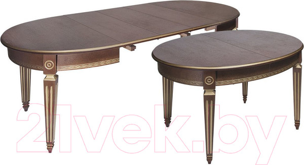 Изображение товара Обеденный стол ТехКомПро Лекс 1 (дуб/тон орех с патиной)