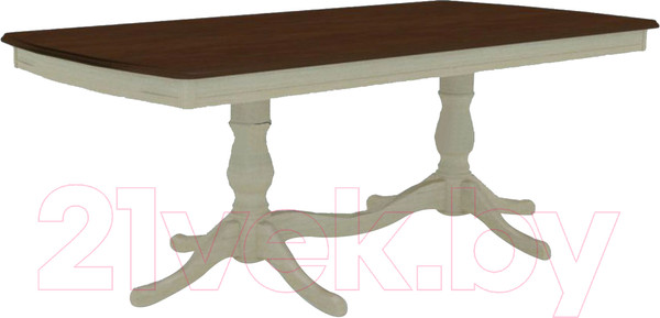 Изображение товара Обеденный стол ТехКомПро Нарцисс БП 2000 (дуб/тон 9/тон царги 1)