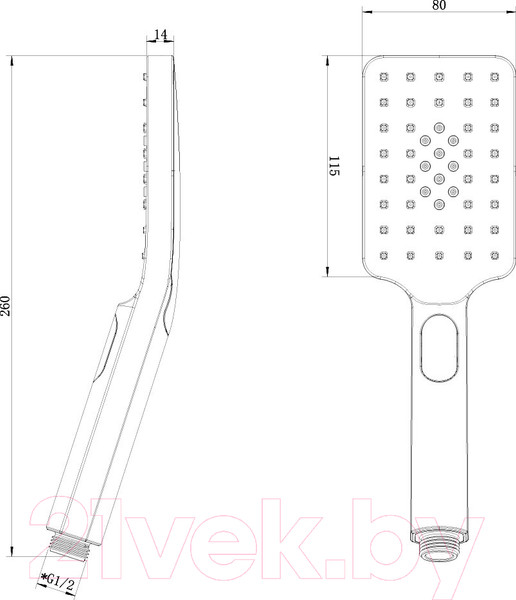 Изображение товара Лейка ручного душа LEMARK LM8123C