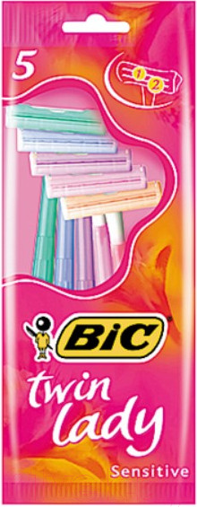 Изображение товара Набор бритвенных станков Bic Твин Леди для тщательного бритья (5шт)