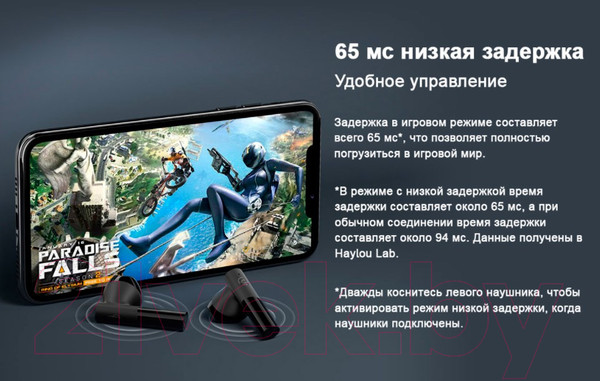 Изображение товара Беспроводные наушники Haylou GT6 (белый)