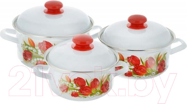 Изображение товара Набор кастрюль Лысьвенские эмали Ласковый май С-124 АП2/4