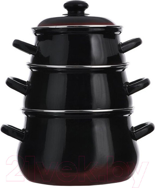 Изображение товара Набор кастрюль Лысьвенские эмали Южанка С-129 АП2/3РЧр