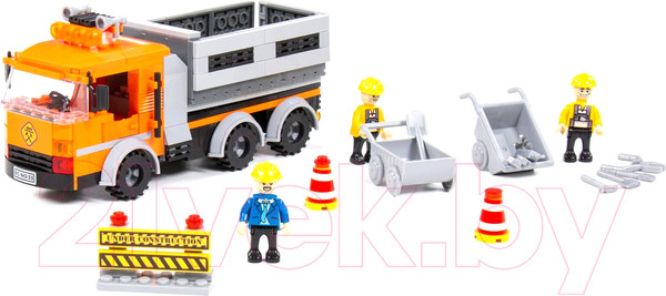 Изображение товара Конструктор Полесье Классик. Город. Строительная бригада-1 / 81940 (263эл)