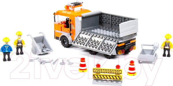 Изображение товара Конструктор Полесье Классик. Город. Строительная бригада-1 / 81940 (263эл)