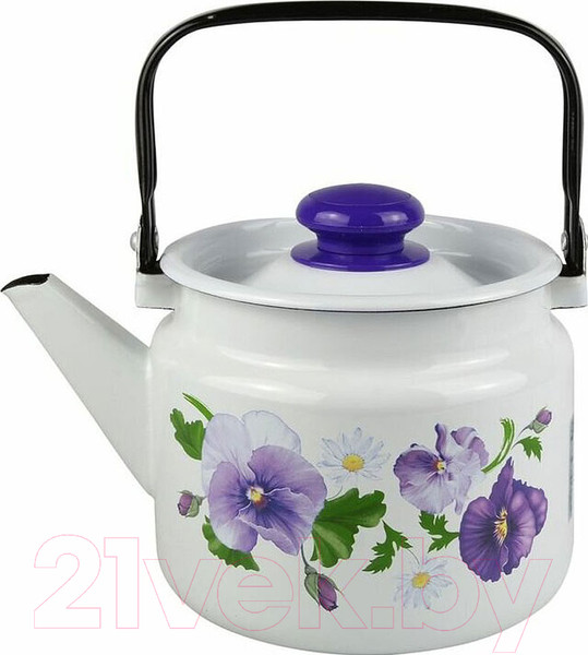 Изображение товара Чайник Лысьвенские эмали Анютины глазки С-27104 П2