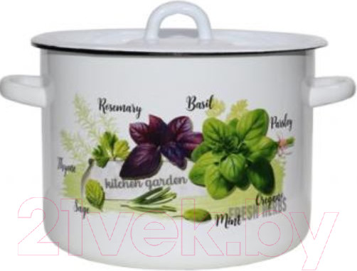 Изображение товара Кастрюля Эмаль Базилик 01-1615/4М