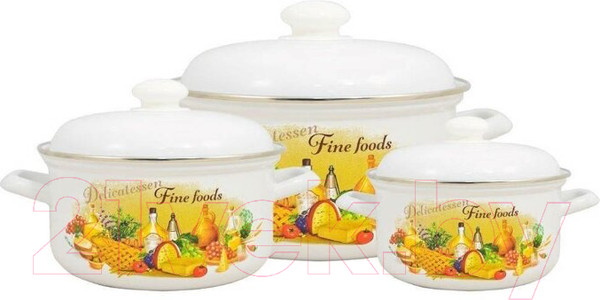 Изображение товара Набор кастрюль Лысьвенские эмали Италия С-124 АП2/4