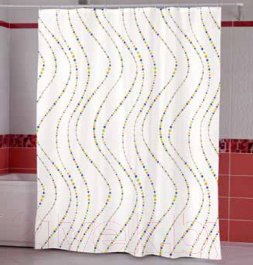 Изображение товара Шторка-занавеска для ванны Miranda Wavy Beige