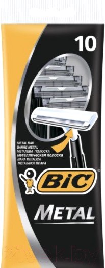 Изображение товара Набор бритвенных станков Bic С защитным металлическим покрытием (10шт)