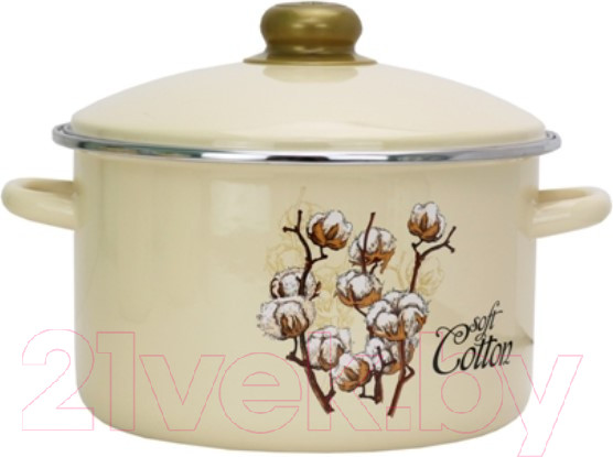 Изображение товара Набор кастрюль Эмаль Хлопок 2-3201/4 (ванильный)