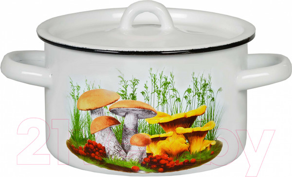 Изображение товара Кастрюля СтальЭмаль 1с15с/1 (белый)