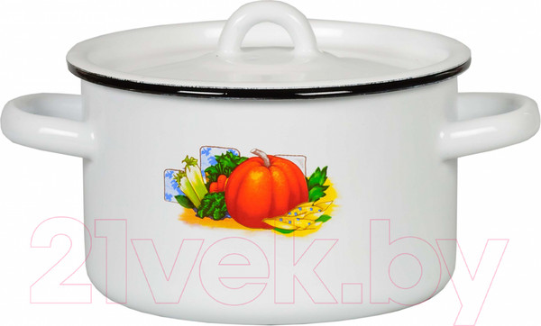 Изображение товара Кастрюля СтальЭмаль 1с15с/1 (белый)