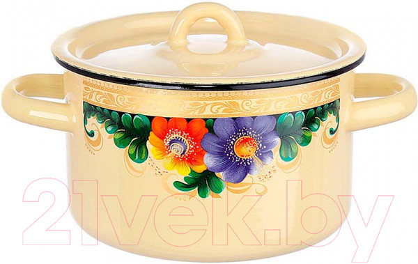 Изображение товара Кастрюля СтальЭмаль Вологда 1с17с (кремовый)