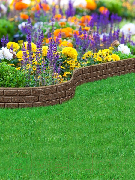 Изображение товара Бордюр садовый Multy Home Bricks EU5000060-6 (коричневый)