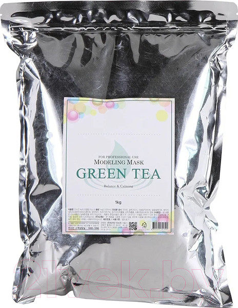 Изображение товара Маска для лица альгинатная Anskin Original Green Tea Modeling Mask (1кг)