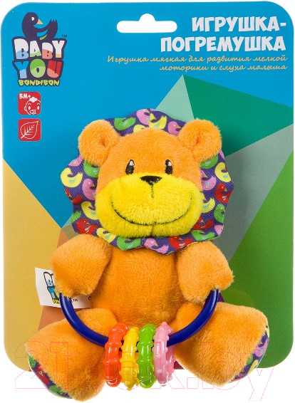 Изображение товара Погремушка Bondibon Лев / ВВ2902