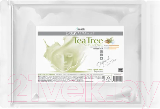 Изображение товара Маска для лица альгинатная Anskin Original Teatree Modeling Mask (500г)