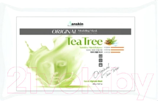 Изображение товара Маска для лица альгинатная Anskin Original Teatree Modeling Mask пакет (240г)