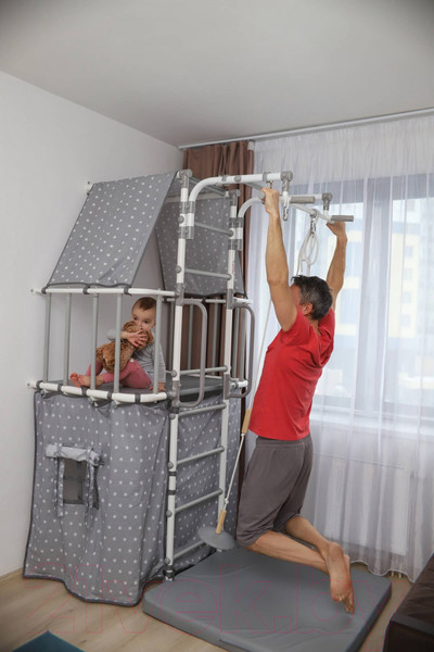 Изображение товара Детский спортивный комплекс Формула здоровья Индиго Paste (белый/серый)